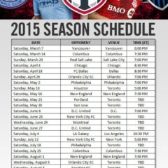 Toronto FC 2015 Schedule Released – Start Booking Those Days Off